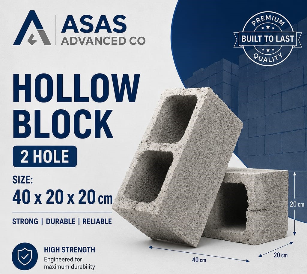 ASAS Advanced Co concrete block production factory in Saudi Arabia